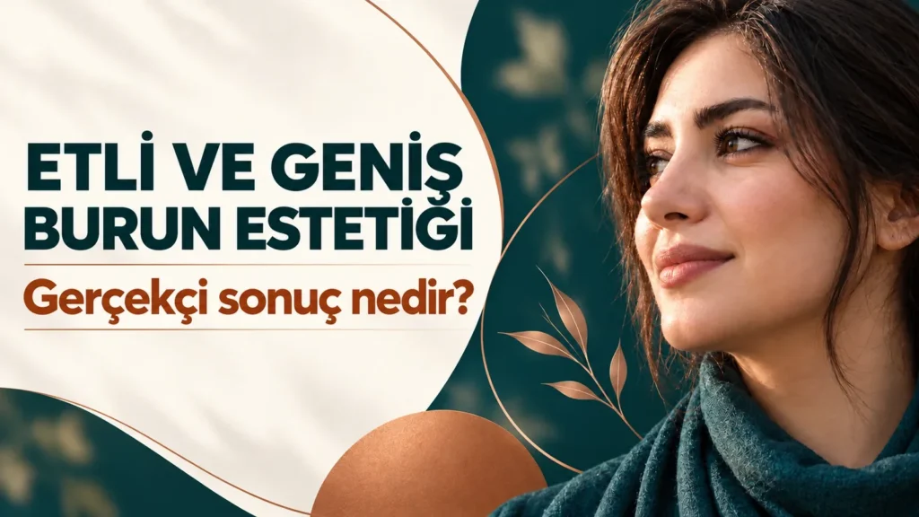 Geniş burun estetiğinde gerçekçi beklentiler için profesyonel makale kapağı