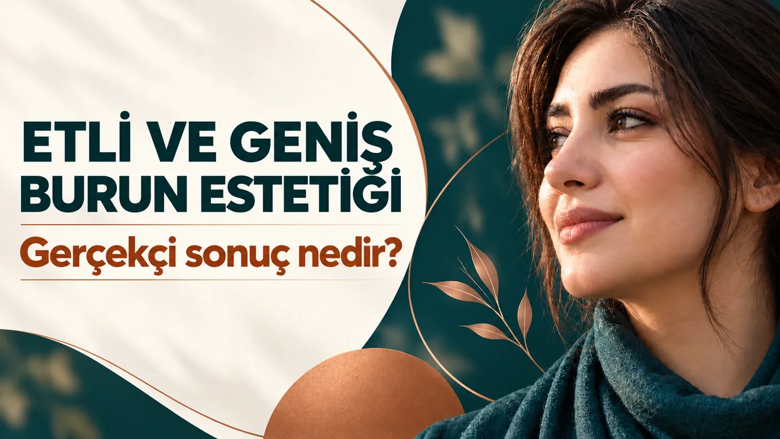 Geniş burun estetiğinde gerçekçi beklentiler için profesyonel makale kapağı