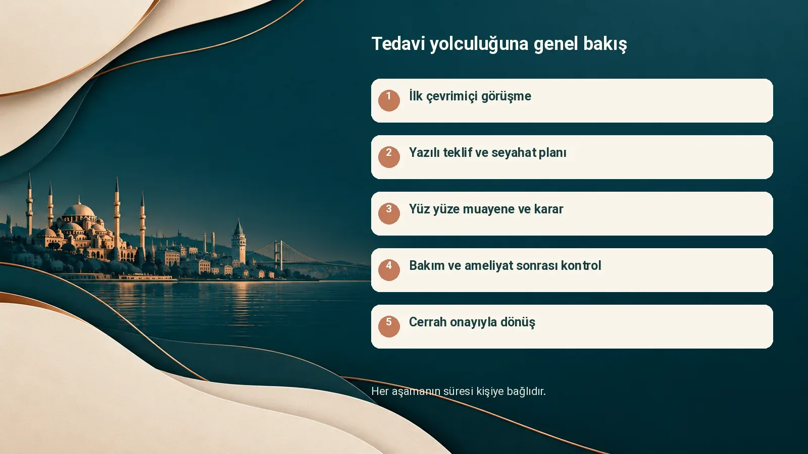 Tedavi yolculuğuna genel bakış