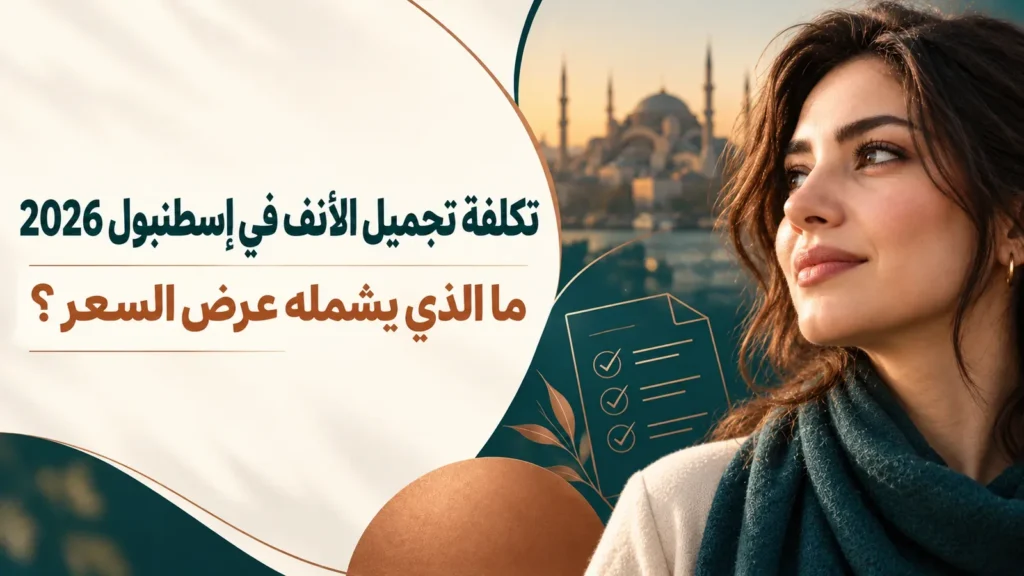 صورة تحريرية عن تكلفة تجميل الأنف في إسطنبول وتفاصيل عرض السعر المكتوب