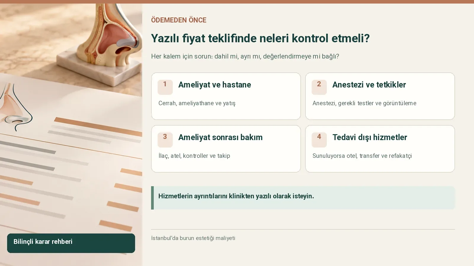 Yazılı fiyat teklifinde neleri kontrol etmeli?