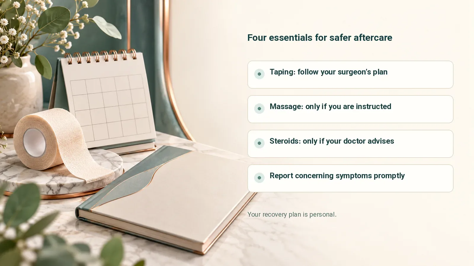 Four essentials for safer aftercare